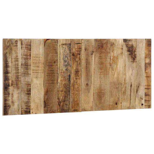 vidaXL T&ecirc;te de lit 120 cm bois de manguier brut massif