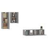 vidaXL Ensemble de meubles TV 4 pcs Sonoma gris Bois d'ing&eacute;nierie