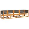 vidaXL Ensemble de canap&eacute;s de jardin 4 pi&egrave;ces avec coussins en bois d'acacia et corde