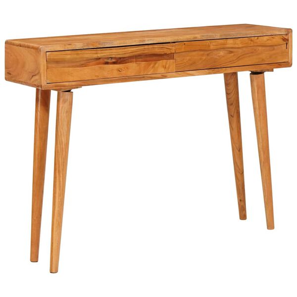 vidaXL Table console Marron 110 x 30 x 80 cm Bois d'Acacia Massif