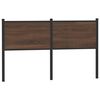 vidaXL T&ecirc;te de lit de remplacement ch&ecirc;ne marron 135 cm bois d'ing&eacute;nierie et acier