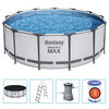 Bestway Ensemble de piscine ronde Steel Pro MAX 396x122 cm