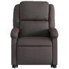 vidaXL Fauteuil inclinable de massage &eacute;lectrique marron fonc&eacute;