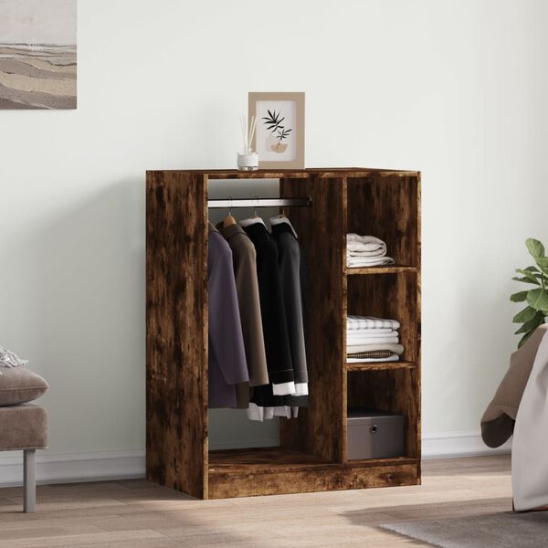 vidaXL Garde-robe ch&ecirc;ne fum&eacute; 77x48x102 cm bois d'ing&eacute;nierie
