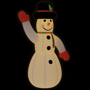 vidaXL Bonhomme de neige gonflable de No&euml;l avec LED 805 cm
