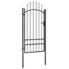 vidaXL Portail de jardin Woerden acier 1x2 m noir