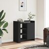 vidaXL Buffet noir 73,5x35x75 cm bois d'ing&eacute;nierie