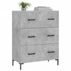 vidaXL Buffet gris béton 69,5x34x90 cm bois d'ingénierie