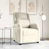 vidaXL Fauteuil inclinable Cr&egrave;me Velours