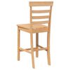 VidaXL Tabourets de bar 2 pcs naturel bois massif d'hévéa