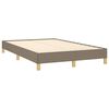 vidaXL Sommier à lattes de lit avec matelas taupe 120x190 cm tissu