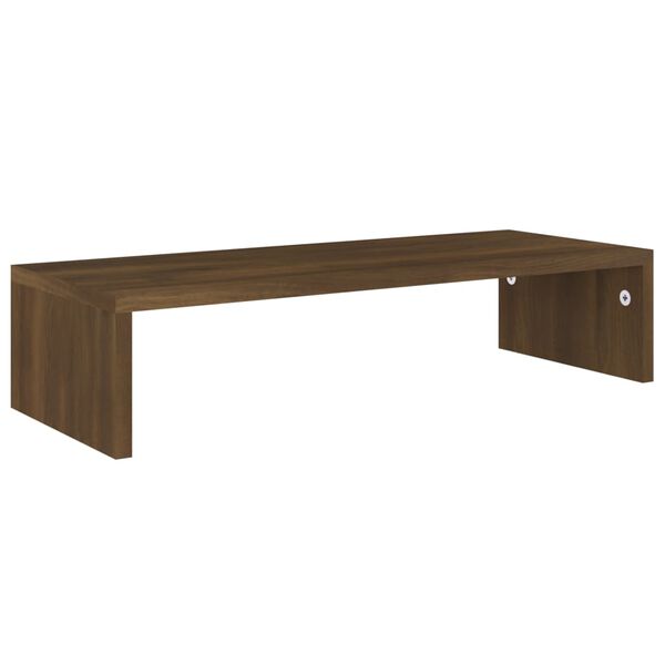 vidaXL Support de moniteur Ch&ecirc;ne marron 60x23,5x12cm Bois d'ing&eacute;nierie