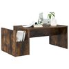 vidaXL Table basse Ch&ecirc;ne fum&eacute; 90 x 45 x 35 cm Bois d'ing&eacute;nierie
