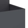 vidaXL Cache-pot de jardin Anthracite 80 x 80 x 60 cm Acier