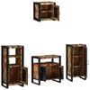 vidaXL Ensemble de mobilier de salle de bain 4 pcs Bois Recyclé Solide