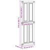 vidaXL Porte Corona Blanc 70 x 210 cm Bois d'ing&eacute;nierie