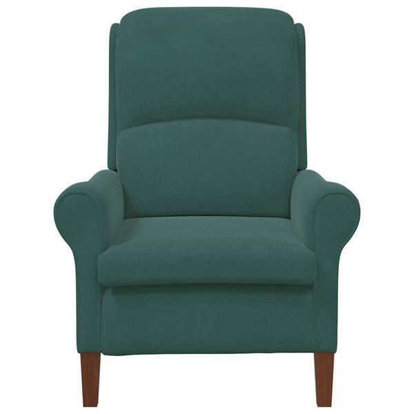 vidaXL fauteuil Vert foncé 76 x 94 x 102 cm Velours