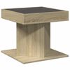 vidaXL Table basse avec LED chêne sonoma 50x50x45 cm bois d'ingénierie