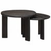 vidaXL Tables gigognes 2 pcs Blanc Bois de mangue massif