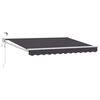 vidaXL Auvent r&eacute;tractable &eacute;lectrique Anthracite 3 x 2,5 m