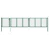 vidaXL Portail de jardin en acier vert 500 x 100 cm