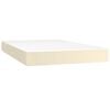vidaXL Matelas de lit &agrave; ressorts ensach&eacute;s fermet&eacute; moyenne Cr&egrave;me 120x200x20 cm