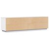 vidaXL Meuble TV Blanc 156x37x45 cm Bois de pin massif