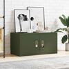 vidaXL Armoire de rangement Vert olive 80 x 40 x 40 cm Acier