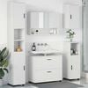 vidaXL Ensemble de mobilier de salle de bain avec tiroir 5 pcs Blanc