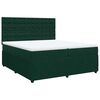 vidaXL Sommier &agrave; lattes de lit et matelas Vert fonc&eacute; 200x200cm Velours