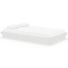vidaXL Cadre de lit sans matelas blanc bois massif 120x200 cm