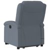 vidaXL Fauteuil inclinable de massage &eacute;lectrique gris fonc&eacute; velours