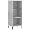 vidaXL Buffet haut Gris b&eacute;ton 34,5x32,5x180 cm Bois d'ing&eacute;nierie