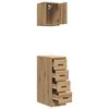 vidaXL Armoires garage 2 pcs ch&ecirc;ne artisanal bois d'ing&eacute;nierie