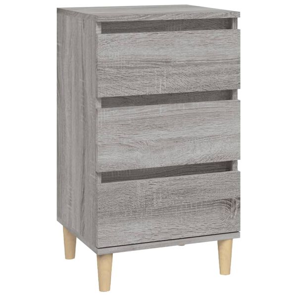 vidaXL Table de chevet sonoma gris 40x35x70 cm bois d'ingénierie