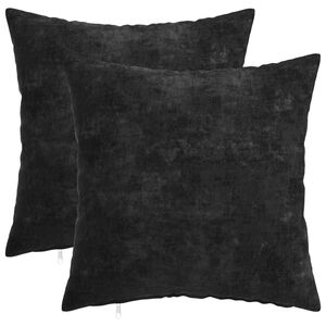 vidaXL Housse de coussin 2 pc HEERLEN Anthracite 30 x 30 cm