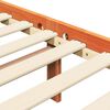 vidaXL Cadre de lit 2 pcs Cire marron 150 x 200 cm Bois de pin massif
