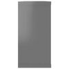 vidaXL &Eacute;tag&egrave;res cube murales 6 pcs Gris brillant 100x15x30 cm