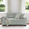 vidaXL Canap&eacute; causeuse gris clair 120 cm velours