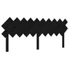 vidaXL Cadre de lit sans matelas noir 200x200 cm bois massif