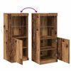 vidaXL Buffet LED Bois ancien 41 x 37 x 100 cm Bois d'ing&eacute;nierie