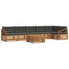 vidaXL Ensemble de canap&eacute;s d'ext&eacute;rieur 7 pcs Naturel et Anthracite