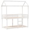 vidaXL Lit superposé sans matelas blanc 90x190 cm bois de pin massif