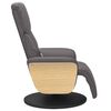 vidaXL Fauteuil inclinable de massage repose-pieds gris similicuir