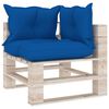 vidaXL Salon palette de jardin 5 pcs avec coussins bois de pin