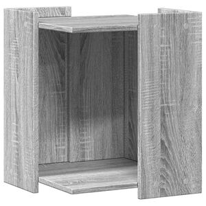 vidaXL Meuble de bac &agrave; liti&egrave;re pour chat sonoma gris bois d'ing&eacute;nierie