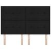 vidaXL T&ecirc;te de lit avec t&ecirc;te de lit Noir 160 cm Cuir synth&eacute;tique