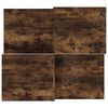 vidaXL Tables basses 2 pcs Chêne fumé Bois d'ingénierie
