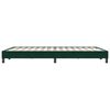 vidaXL Cadre de lit sans matelas vert fonc&eacute; 140x220 cm velours