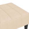 vidaXL Repose-pied Cr&egrave;me 78x56x32 cm Tissu